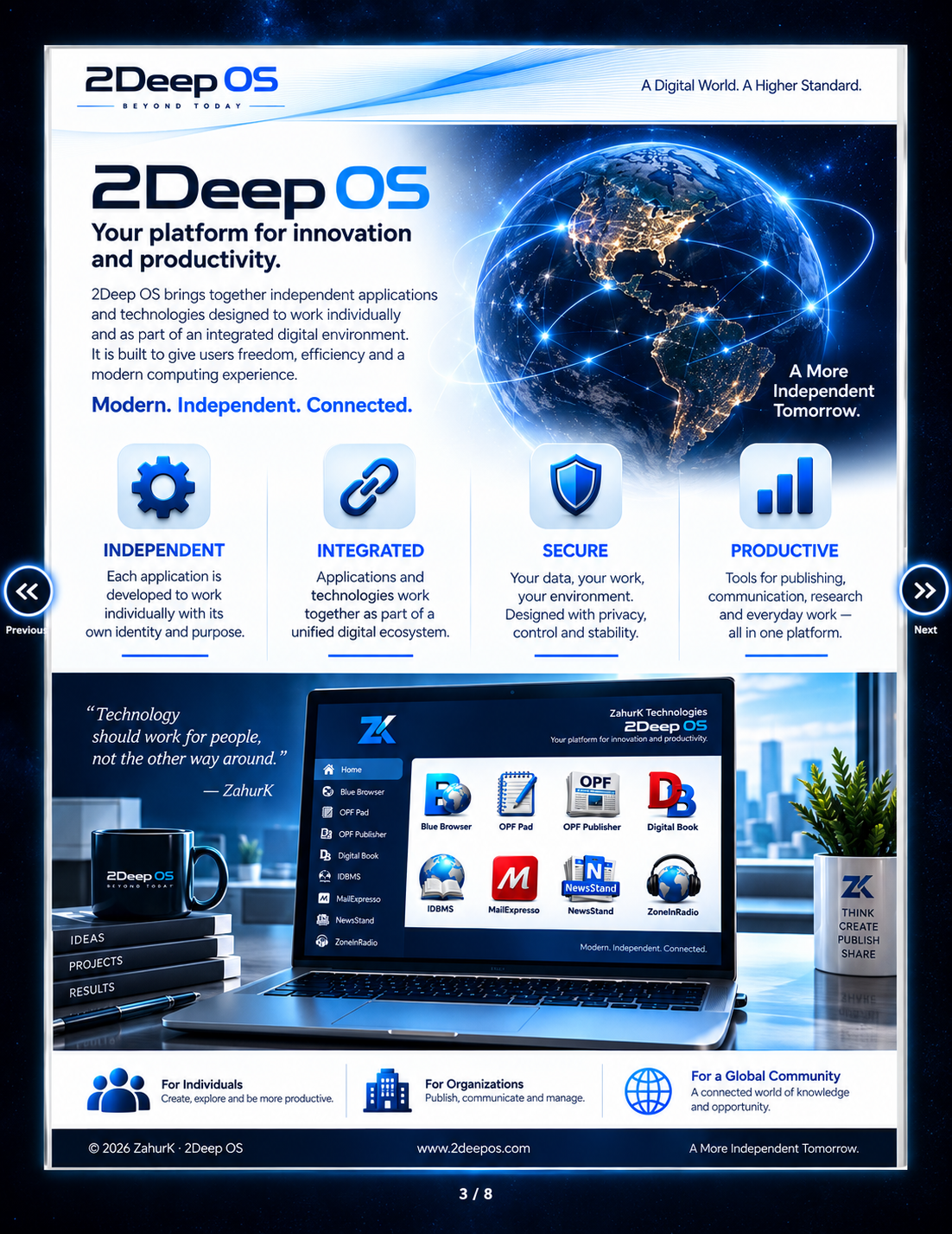 2Deep OS platform